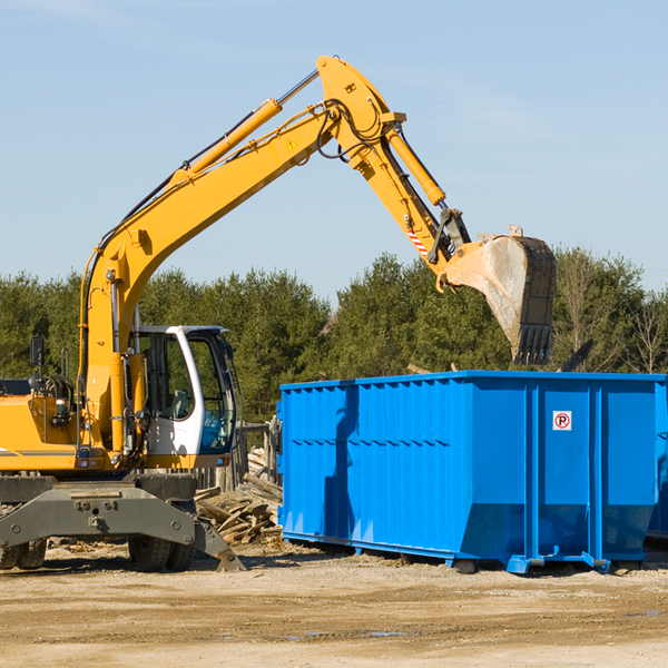 are there any restrictions on where a residential dumpster can be placed in Bainbridge Indiana